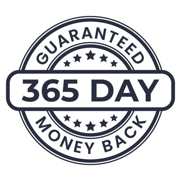 365 day money back Guarantee Logo